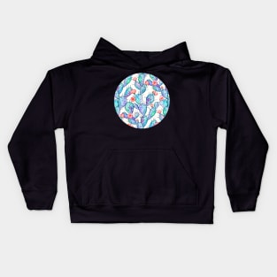 Rainbow Watercolor Cactus Pattern Kids Hoodie